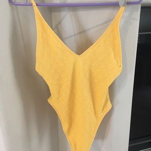 Yellow bathing suit- one piece